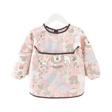 Imagem de Babadores Impermeáveis De Manga Longa Para Bebês Recém-Nascidos, Roupa