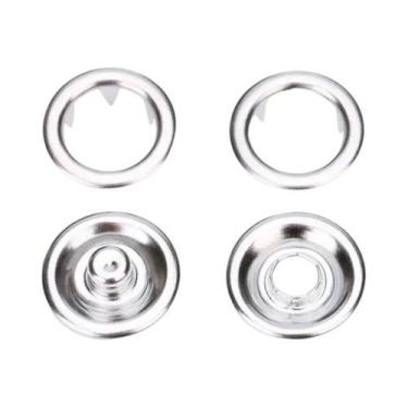 Imagem de Kit De Botões De Pressão Metálicos Com Alicate Para Costura De Roupas 