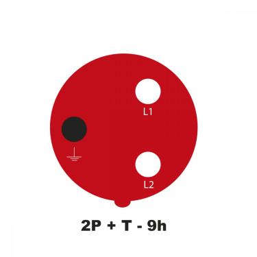 Imagem de Plugue Movel Industrial 2P+T 32 A 380-415 Vca 9 H Tramontina