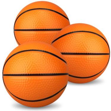 Imagem de Mini bolas de basquete de espuma Dilabnba, pacote com 3 bolas macias d