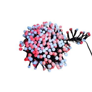 Imagem de Festao 400 Leds Bolinhas Branco E Vermelho Pisca C- Memoria