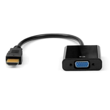 Imagem de Cabo Adaptador HDMI para VGA Plus Cable, 10 Centímetros - ADP-HDMIVGA10BK-Unissex