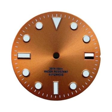 Imagem de Mostrador De Relógio Luminoso Sunburst 28.5mm Com Ponteiros Para Movim