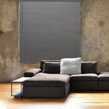 Imagem de Persiana OFF-25 com Lâminas PVC 25mm Chumbo 080X1,30 Evolux