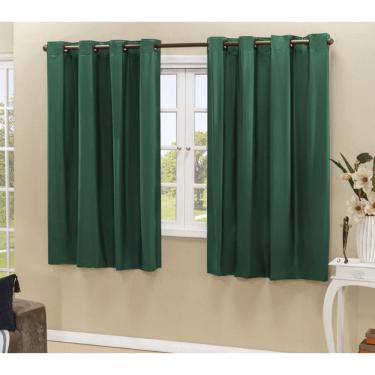 Imagem de Cortina Blackout PVC 2,20 m x 1,30 m - Verde