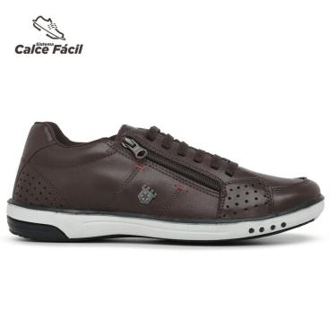 Imagem de Sapatenis Masculino Madrid Com Ziper Calce Facil - Cafe-Masculino