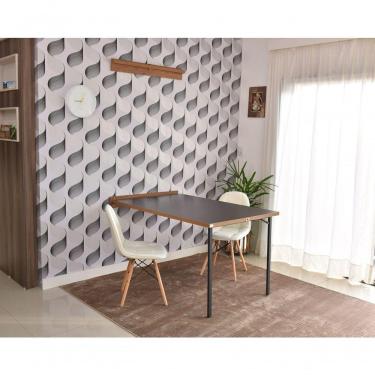 Imagem de Mesa Dobrável Retrátil De Parede 140x89 Preto/noronha