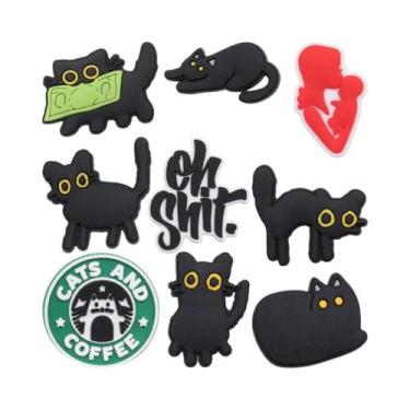 Imagem de Pingentes De PVC De Gato De Desenho Animado (12 Peças) Para Crocs, San