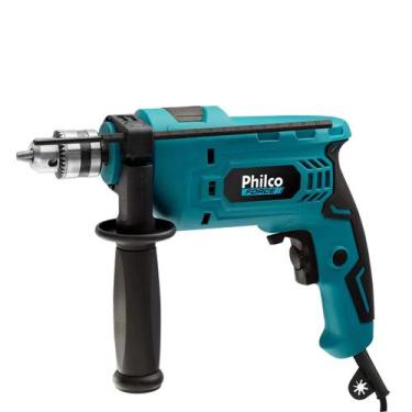 Imagem de Furadeira de impacto e maleta pfu01mf 650w philco 127v cor azul turque
