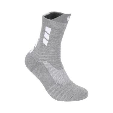 Imagem de Meias Esportivas Masculinas De Cano Médio Antiderrapantes Grossas Para