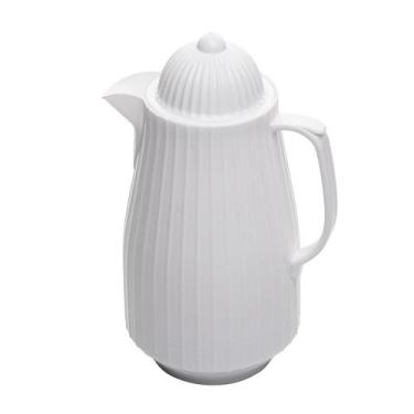 Imagem de Garrafa Térmica Lyor Mini Bambu de Plástico Branca 400ml