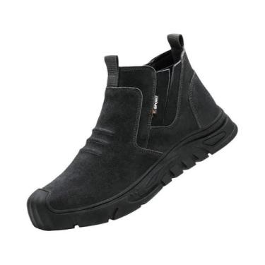 Imagem de Botas de Segurança Masculina Anti-Furos com Biqueira de Aço - Indestru