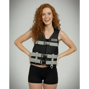 Imagem de Colete Flutuador Simetria Spectrum, Prata, EGG (Até 150Kg)