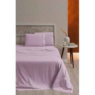 Imagem de Jogo Lençol Casal 6 Peças Ponto Palito Ref.4 - Casa Fernando, Rose