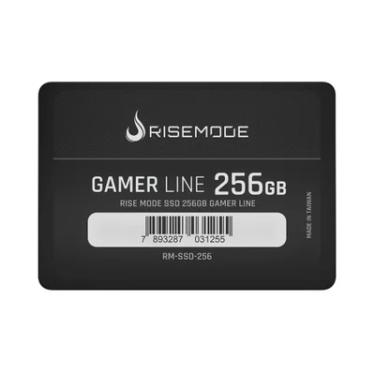 Imagem de SSD Rise Mode Gamer Line, 256GB, Leitura: 530MB/s, Gravação: 520MB/s, SATA III,  Preto - RM-SSD-256