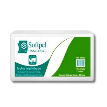 Imagem de Toalha interfolha softpel (20x20,5 cm.) c/ 500 gr.