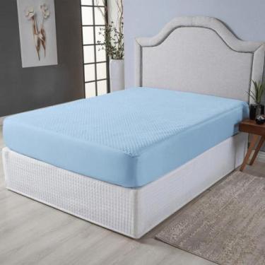 Imagem de Protetor Impermeável Colchão Casal Queen Capa Protetora Anti Ácaro - L