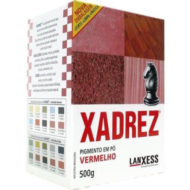 Imagem de Tinta em Pó Xadrez Vermelho 500g - Embalagem com 10 Unidades