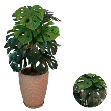 Imagem de Planta Artifical Costela De Adão +vaso Polietileno Completo - - Planta