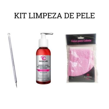 Imagem de Kit Sabonete Antiacne + Faixa de Cabelo + Extrator de Cravos - REVIEW 