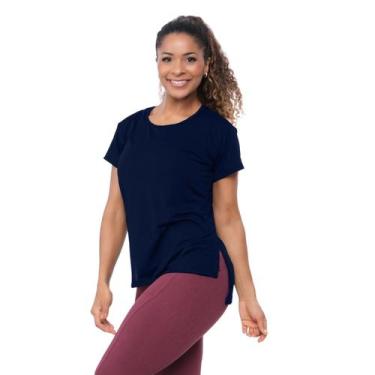 Imagem de Camiseta Feminina Esportiva UV50+ Dry Fit Respirável Proteção Solar Se
