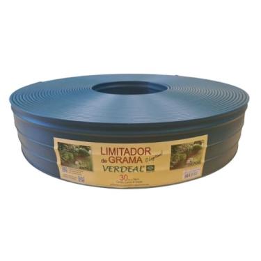 Imagem de Verdeal Limitador De Grama Verde Borda Fina 10cm 30 Metros
