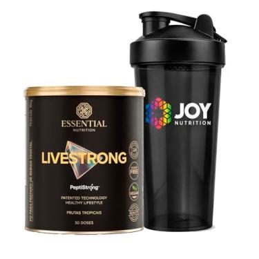 Imagem de LiveStrong – Essential Nutrition | Proteína Vegana Hidrolisada da Fava (PeptiStrong™) | Sem Açúcar, Sem Glúten, Sem Lactose | Sabores Variados + Coqueteleira (Frutas Tropicais)