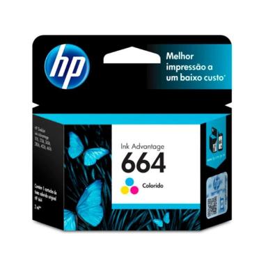 Imagem de Cartucho para Impressora HP 664 F6V28AB Colorido