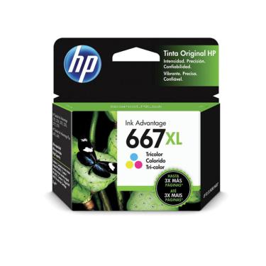 Imagem de Cartucho para Impressora HP 667XL Colorido Advantage Original 3YM80AL