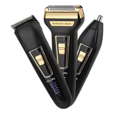 Imagem de Aparador Pelos Barba Nariz Orelha Shaver 3 Em 1 Daling DL-9001 Preto/d