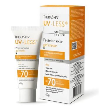 Imagem de Protetor Solar Facial Theraskin UV-Less FPS 70 Gel Sem Cor 40g  Alta P