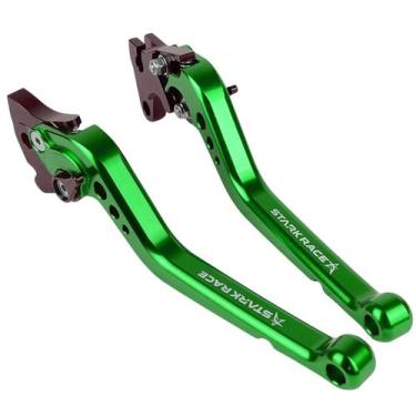 Imagem de Manete Esportivo Motocicleta XT660R Longo Stark - NoBrand, Verde
