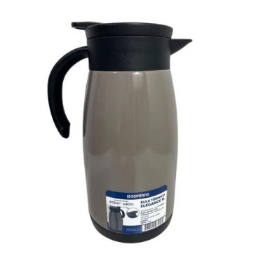 Imagem de Bule Térmico Soprano 1 Litro Aço Inox Com Gatilho Fendi