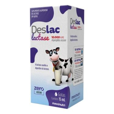Imagem de Deslac Enzima Lactase Gotas 15ml Maxinutri
