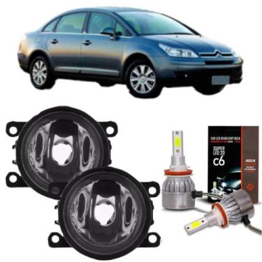Imagem de Par de milha citroen c4 pallas 2007 08 09 10 11 2013 led 2d - BIBAS