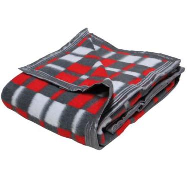Imagem de Cobertor Casal Boa Noite Xadrez Guaratingueta Vermelho - Guaratinguetá
