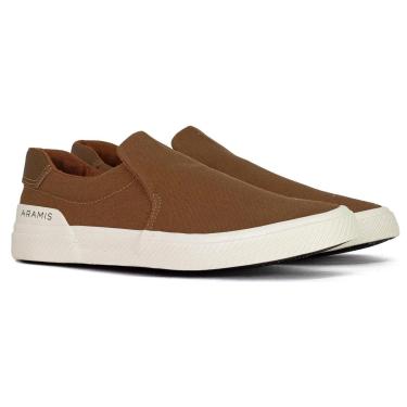 Imagem de Tênis Masculino Slip On Aramis Daily Slip Canvas Casual Elástico Confortável AM037-Masc...