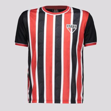 Imagem de Camisa São Paulo Classmate Infantil Preta e Vermelha-Unissex