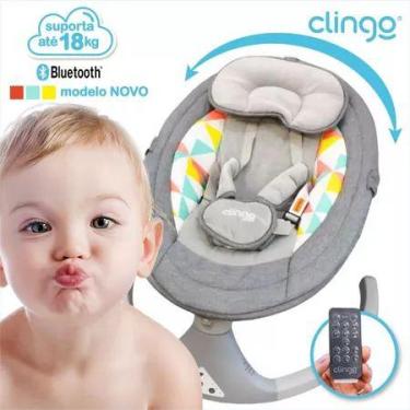 Imagem de Cadeira de Balanço Automática Happyful Clingo Musical Para Bebê Com Co