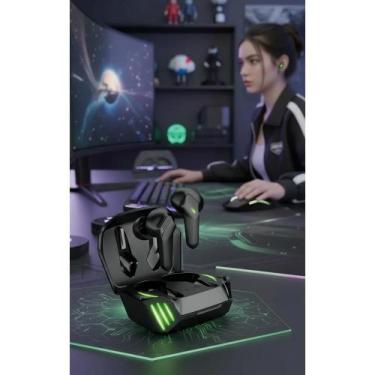 Imagem de 2x Fone Gamer Bluetooth TWS IPX4 Baixa Latência Grave Potent - Congrat