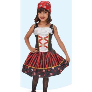 Imagem de Fantasia Infantil Halloween Pirata Maju com Bandana - Anjo Fantasias, 