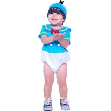 Imagem de Fantasia Pato Donald Bebê Body e Gorro Disney - Rubies