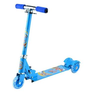 Imagem de Patinete Infantil Masculino 3 Rodas Led Dobrável Unitoys