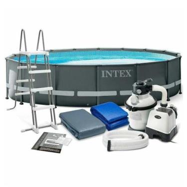 Imagem de Piscina Estrutural Ultra Frame XTR 488cm 19156L em PVC Redonda Complet