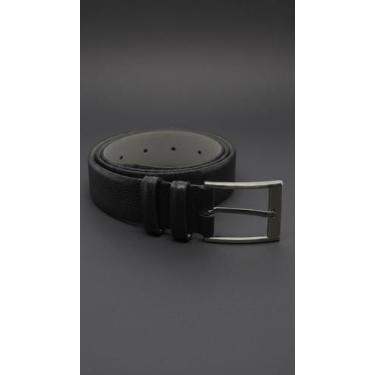 Imagem de Cinto Masculino Couro Legítimo Social Preto - Congratulations Store