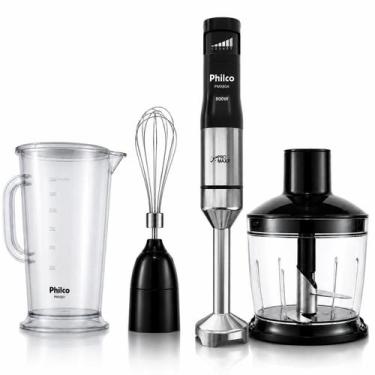 Imagem de Mixer, processador e batedeira 800w Turbo acompanha Jarra com Tampa - 