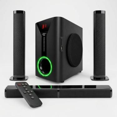 Imagem de Home Theater Soundbar TXP 190MX Bluetooth USB FM Karaoke bivolt Preto