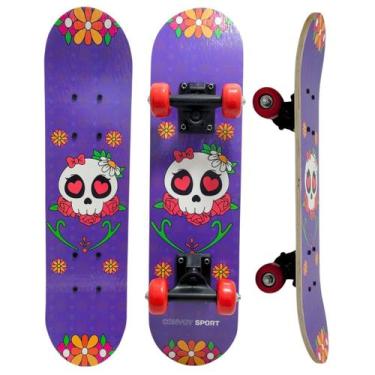 Imagem de Skate Infantil Shape Em Madeira Estampado 18277 - Alitoys