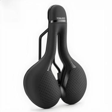 Imagem de Selim De Bicicleta Unissex Respirável E Oco, Absorvente De Impacto, Co
