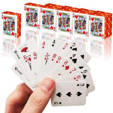 Imagem de Cartas de Baralho VOVCIG 10 Baralhos Mini Poker 4x3 cm